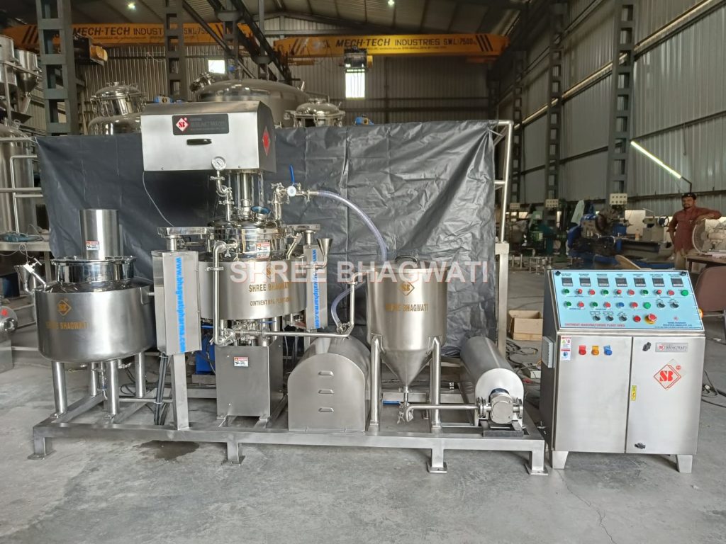 Ointment /Cream / Lotion / Toothpaste Manufacturing Plant , Homogenizing Mixer