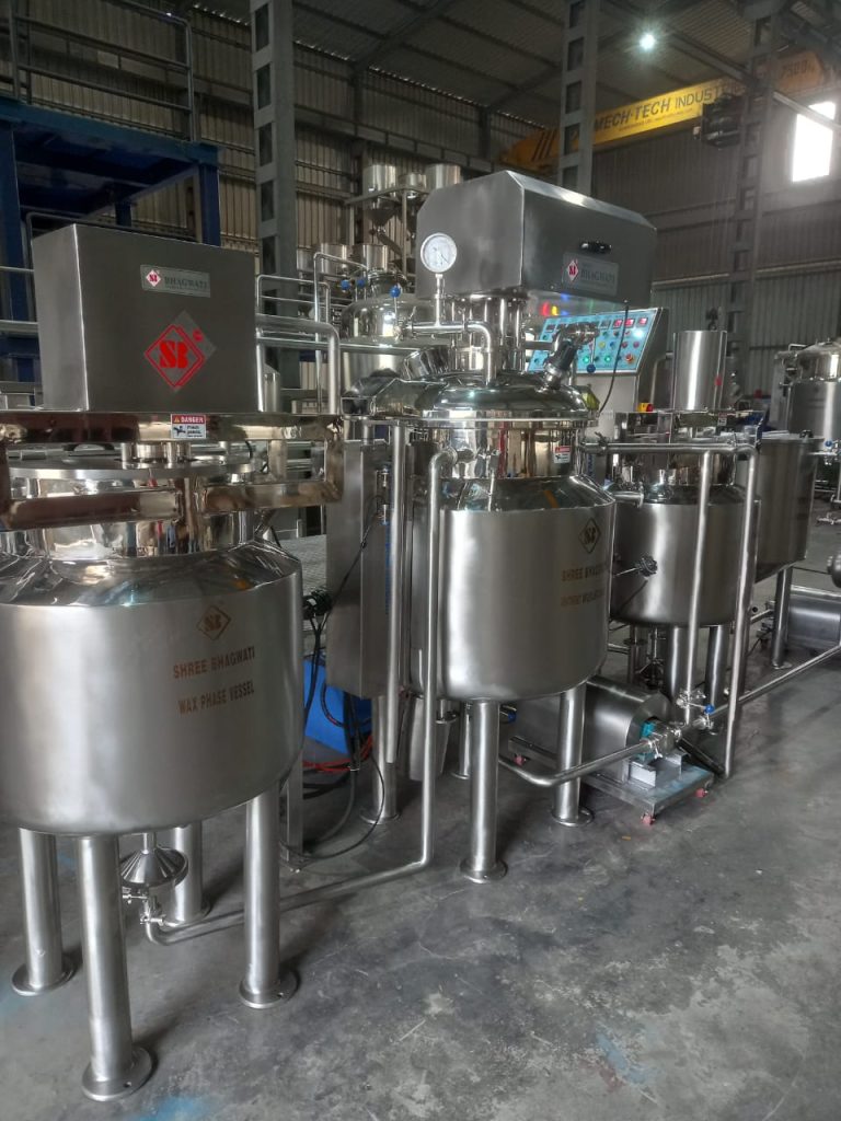 Ointment, Cream, Lotion, Gel Manufacturing Plant , Making machines and equipment